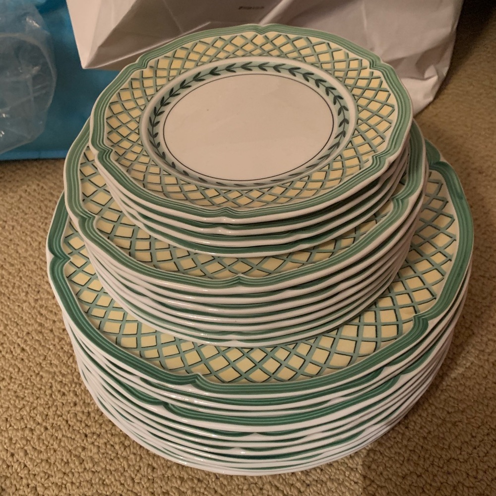 Dining plates—carefully used!